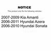 Top Quality Rear Suspension Shock Absorbers Pair For Hyundai Sonata Azera Kia Amanti K78-100317